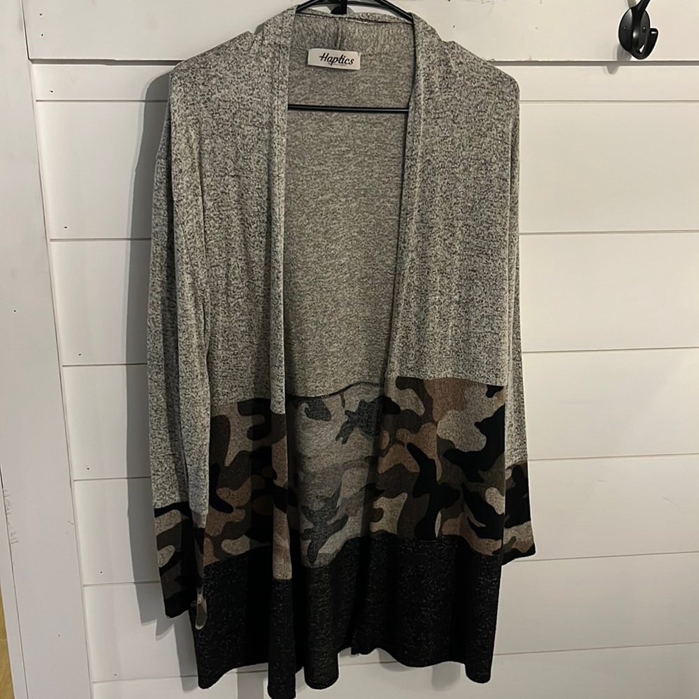 Open front sweater